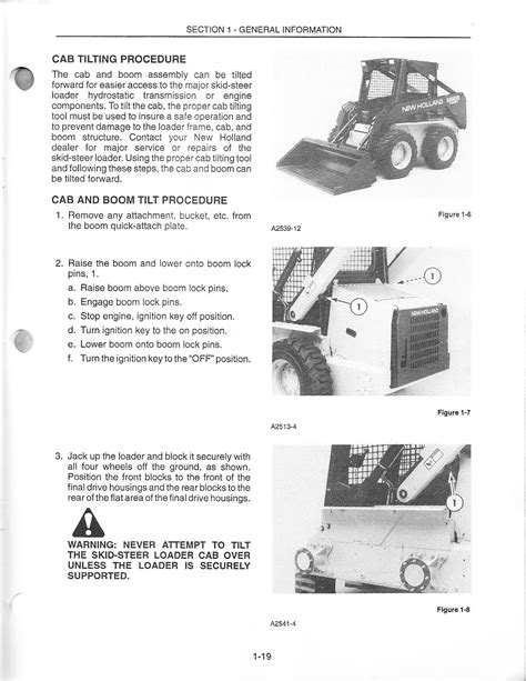 how to tilt cab on 1974 3200 skid steer|new holland skid steer tilting instructions.